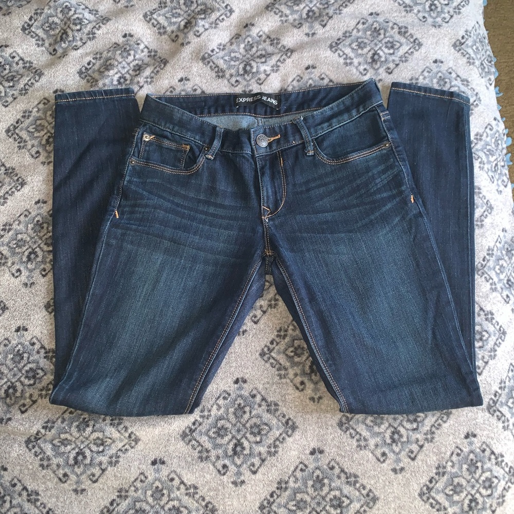 Express mid rise skinny jeans